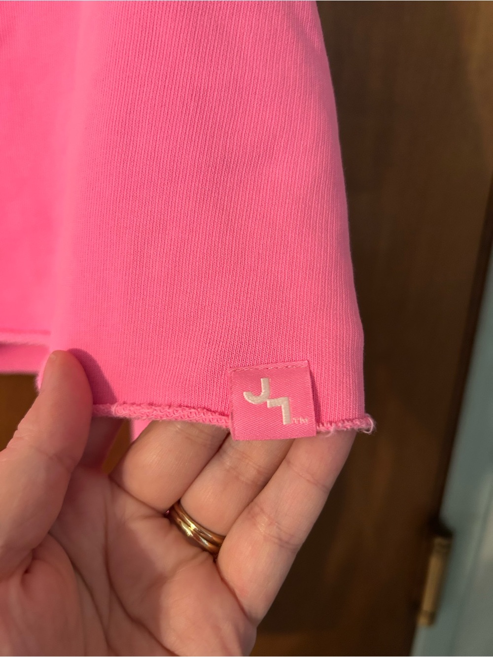 JoyLab Cropped Fit Off-Shoulder Sweatshirt - Picture 6 of 7
